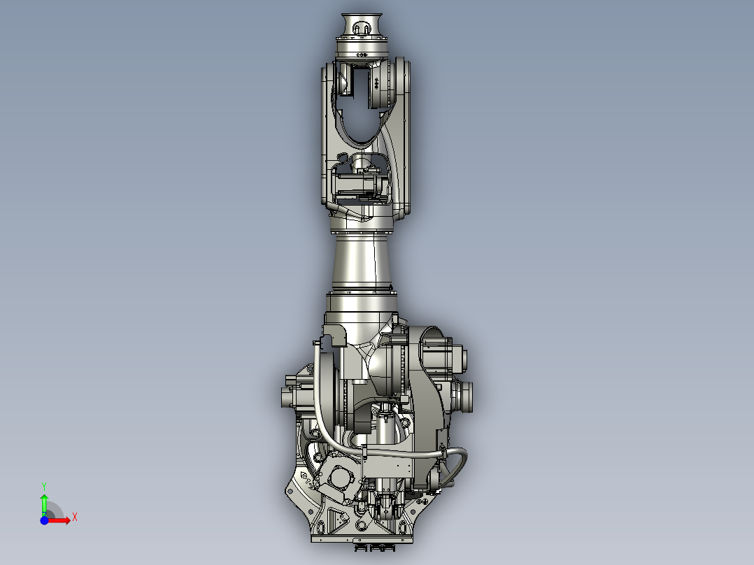 川崎BX250L六轴工业机器人三维模型资料前视图