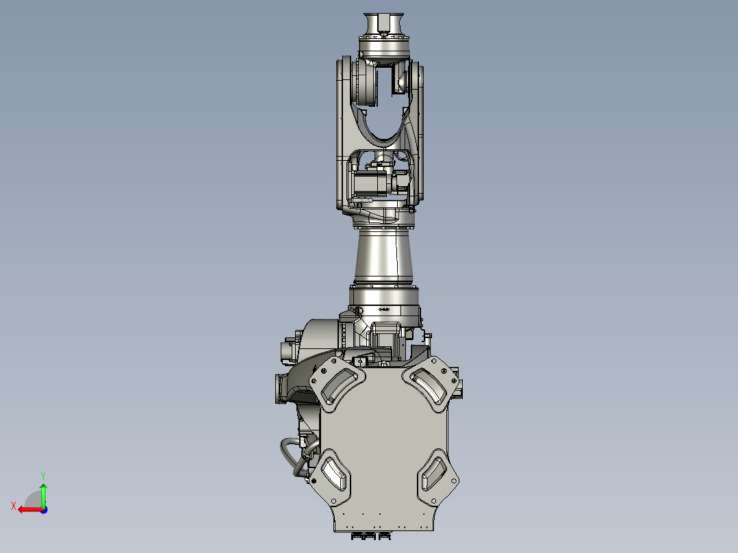 川崎BX250L六轴工业机器人三维模型资料后视图