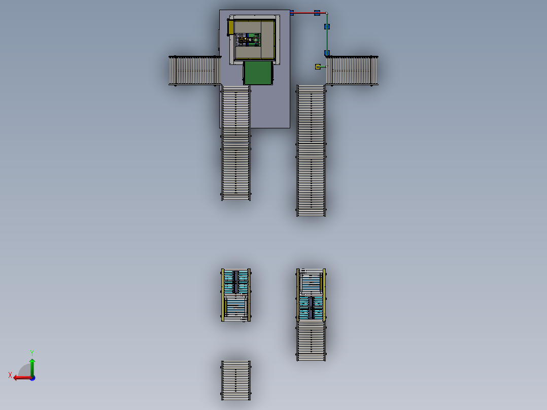 往复升降机+进出加速段sw18可编辑后视图
