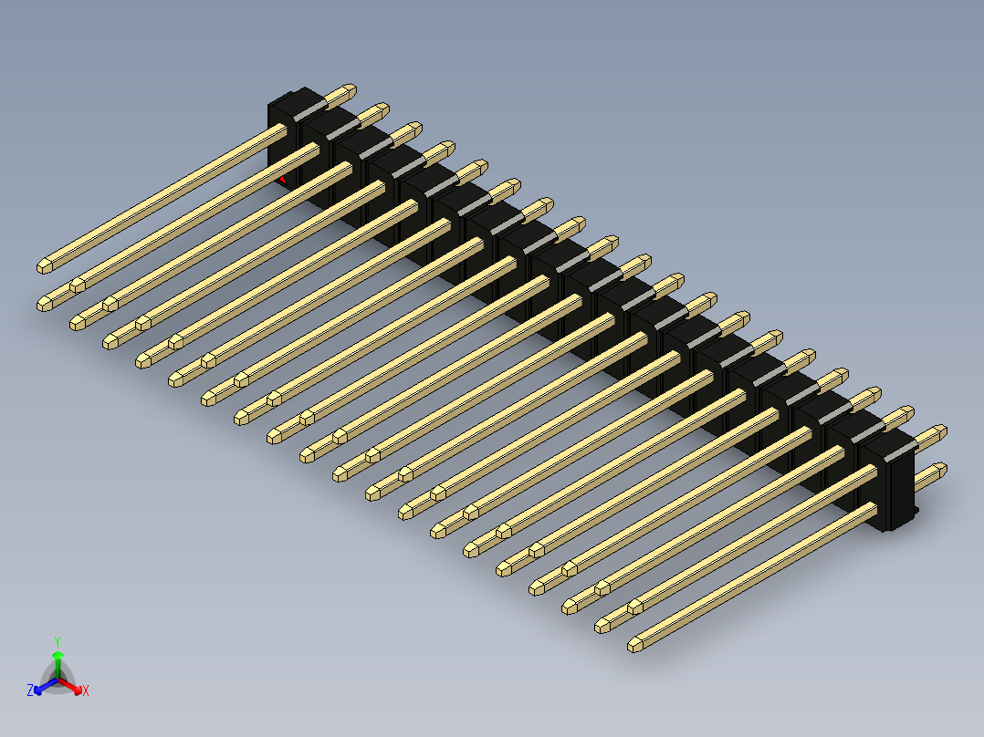 彩色公头100mil（2.54mm）系列-DS1021_black_2x19p_100mil_Type19_rev1.0