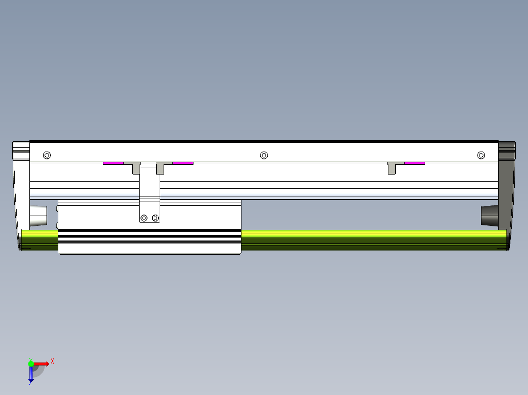 威洛博VL系列直线电机模组-VL22H2-S200俯视图