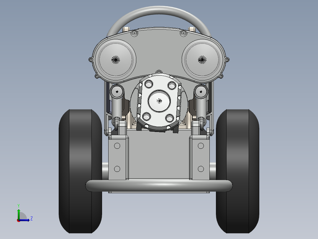 管道检测机器人左视图