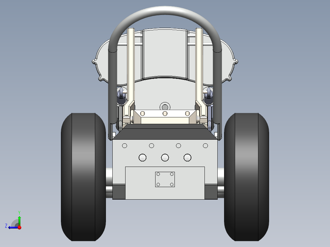 管道检测机器人右视图