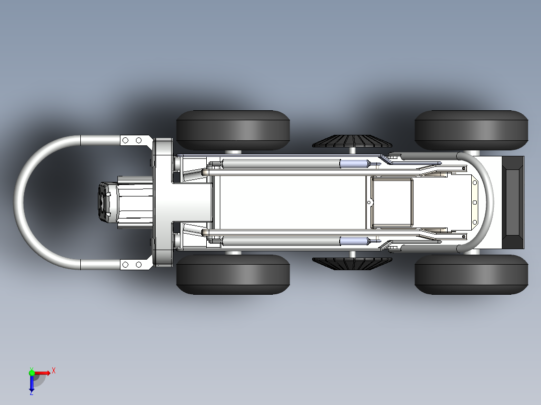 管道检测机器人俯视图