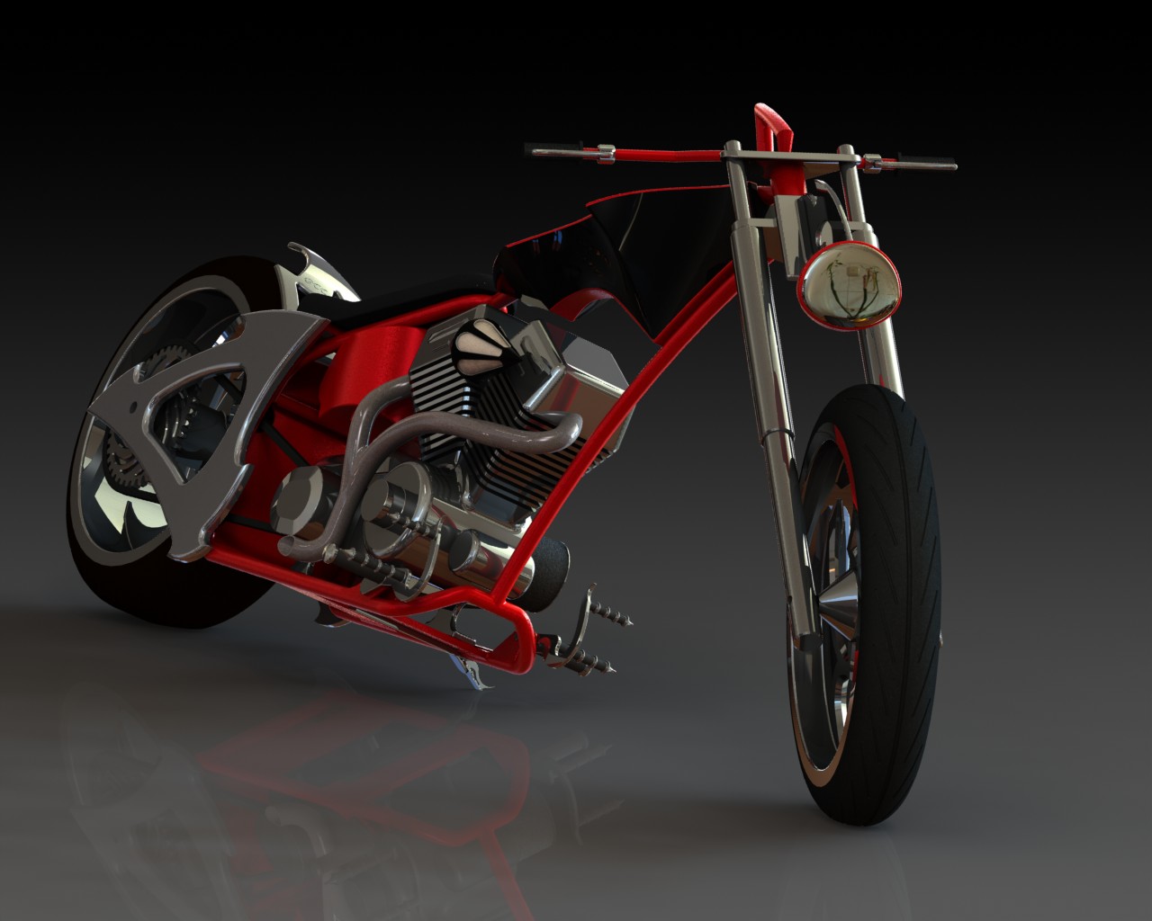 摩托车occ-solidworks-bike-SolidWorks2013-stp-igs
