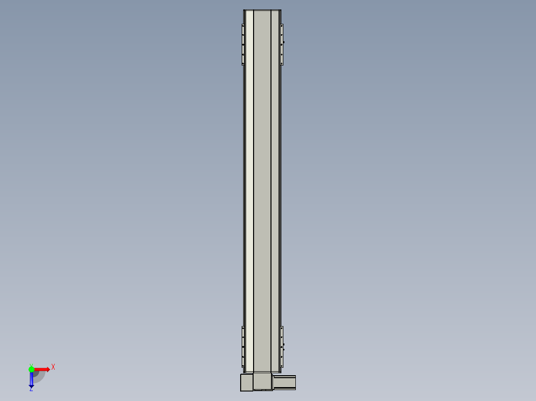直线模组LHB21-L40-S1650-LD设计图纸俯视图