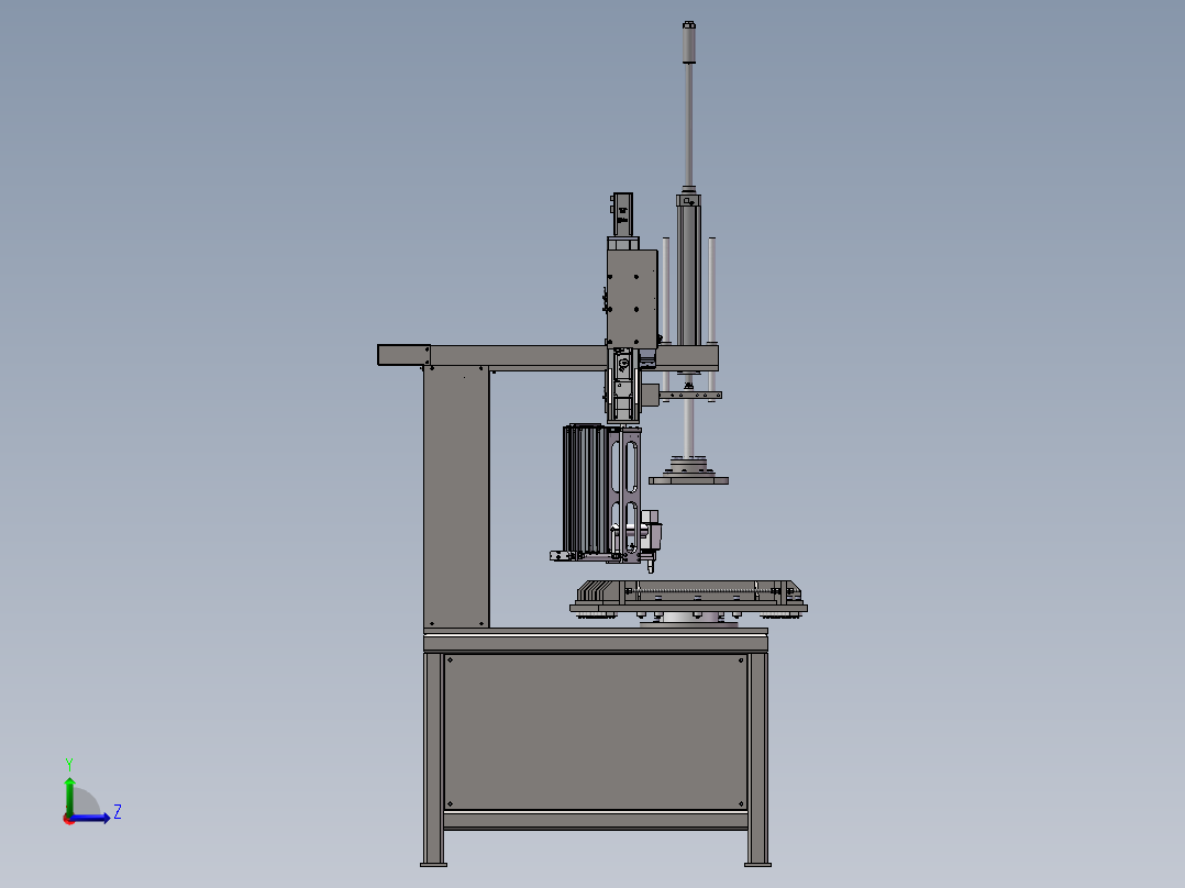 电动车鞍座打钉机左视图