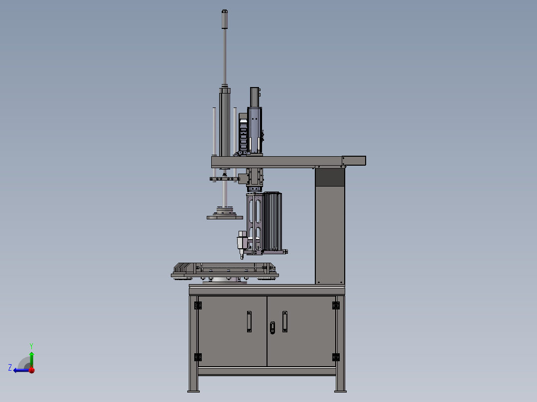 电动车鞍座打钉机右视图