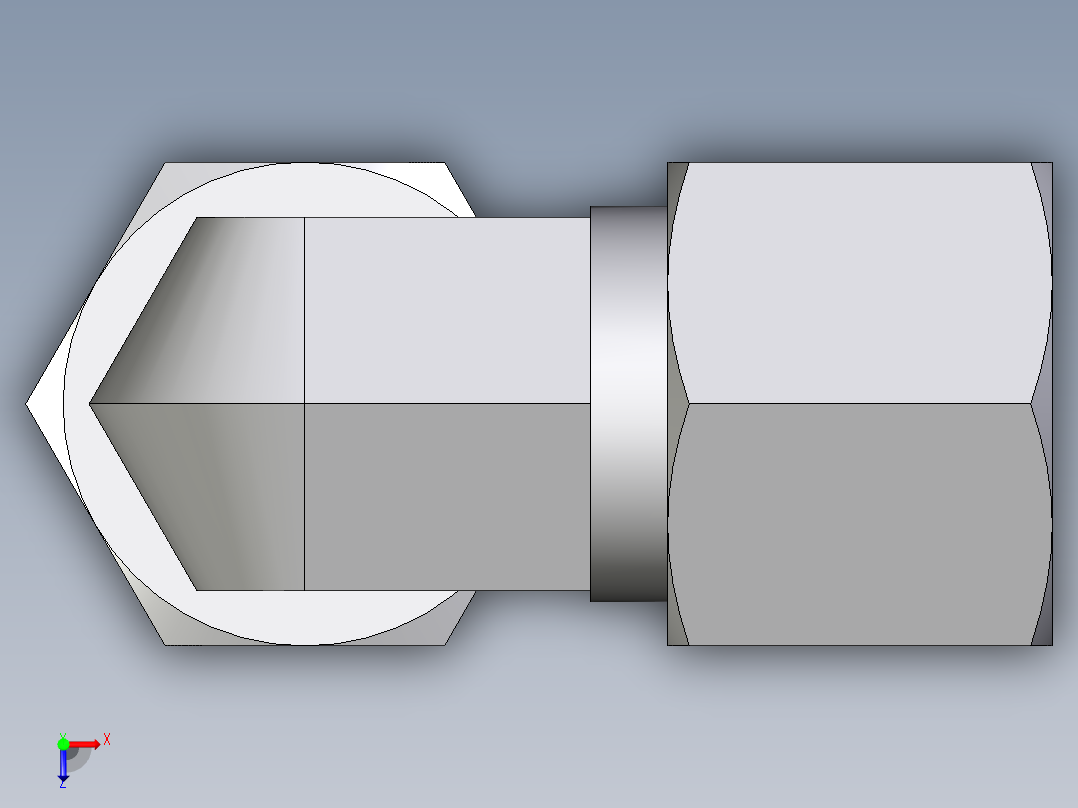 卡套式工业通用硬管接头EO_Standpipe_elbow_EVW10SCF俯视图