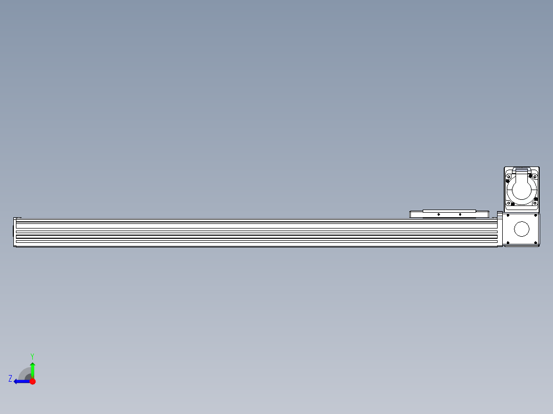 同步带全封闭直线模组TPA-HCB-110D-90-L700-RU-C-P40-N3右视图