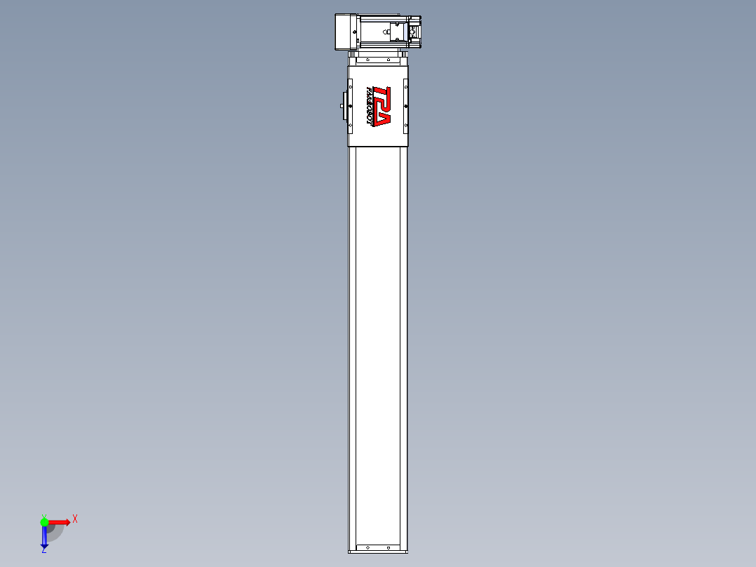 同步带全封闭直线模组TPA-HCB-110D-90-L700-RU-C-P40-N3俯视图