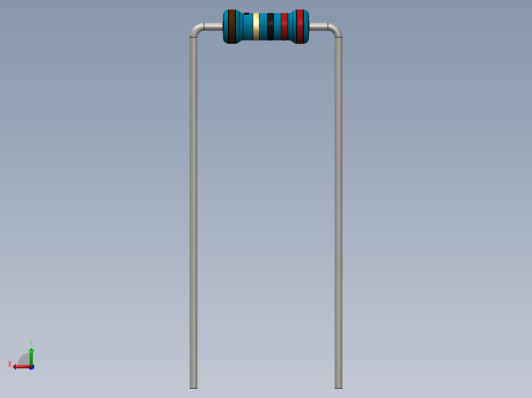 电容器 二极管 电阻器-Resistor 22 Ohm Blue后视图