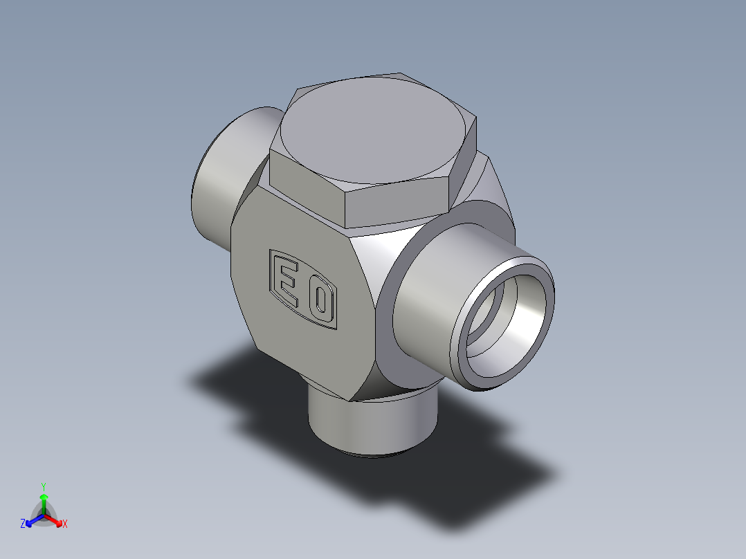 卡套式工业通用硬管接头EO_High_pressure_banjo_tee_TH16SROMD71