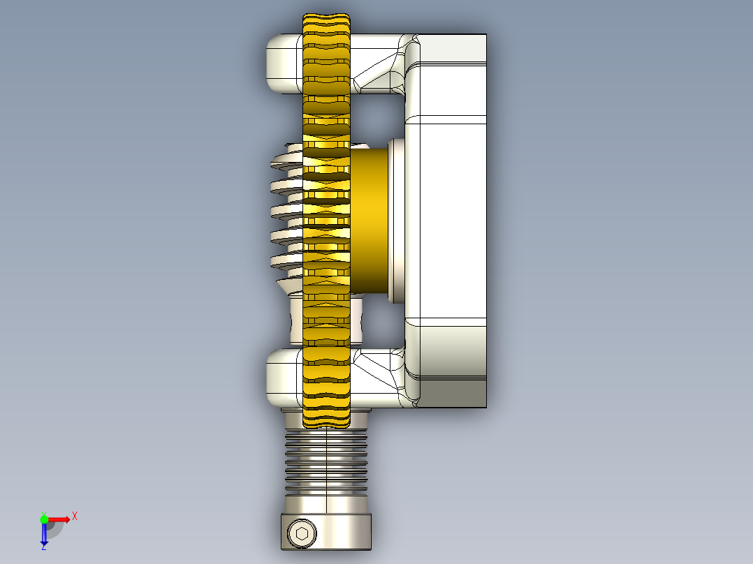 齿轮啮合 (85)俯视图