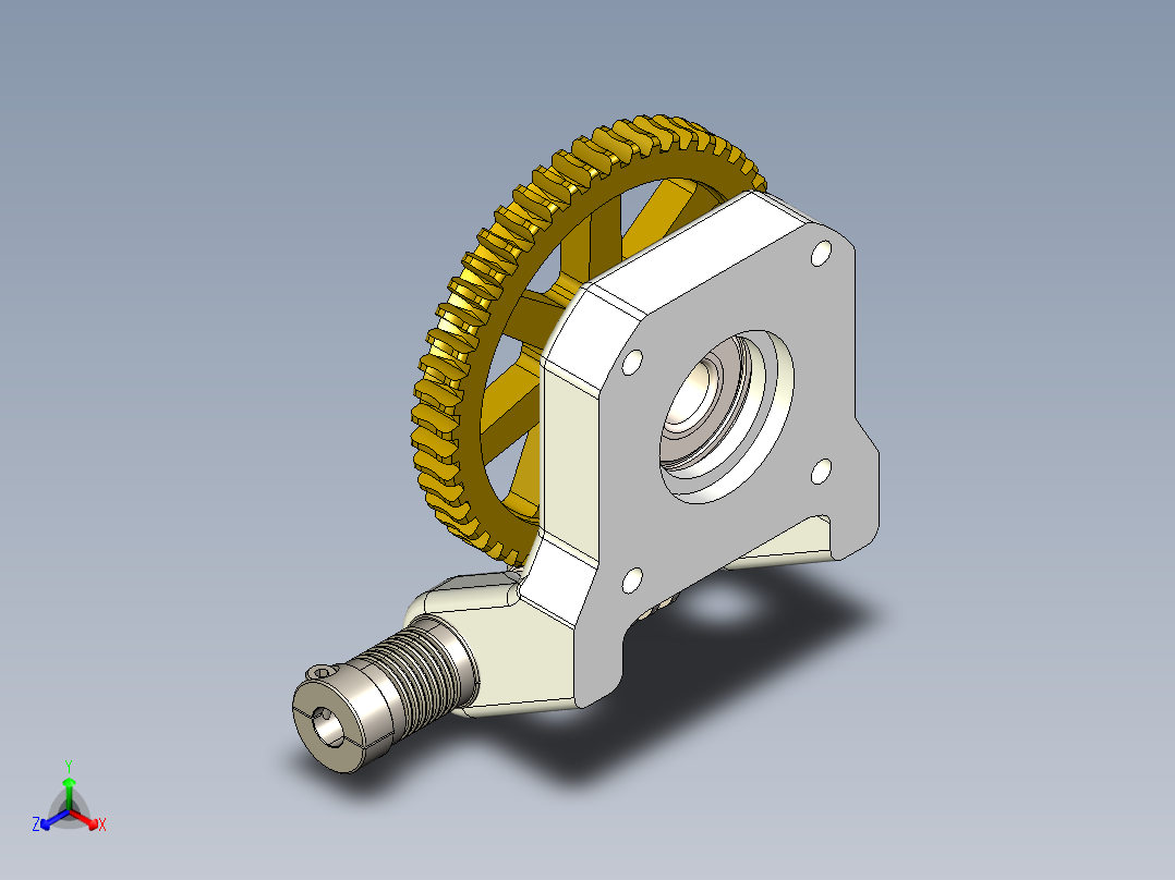 齿轮啮合 (85)正等轴测图