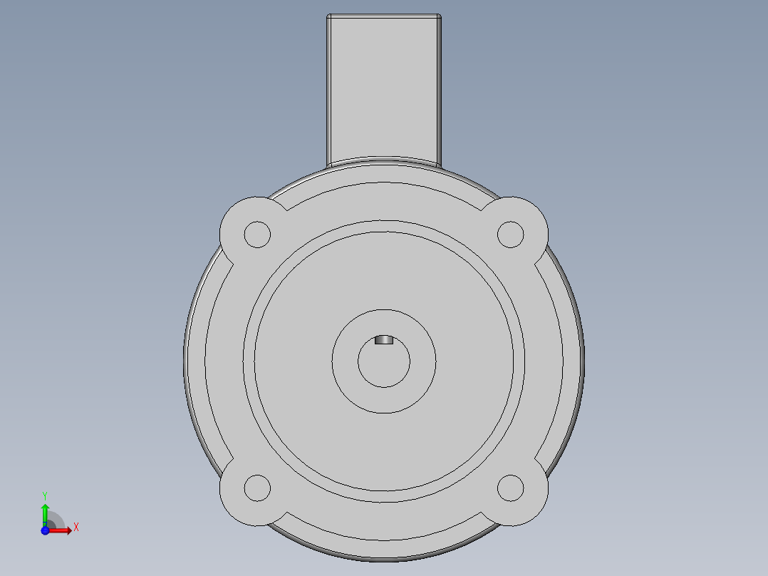 异步电机DJ_YS系列(IP44)_IMB5型_YS-90S-6前视图