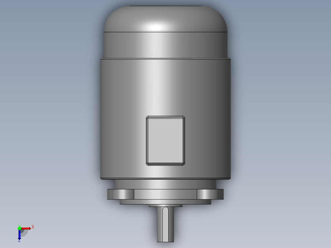 异步电机DJ_YS系列(IP44)_IMB5型_YS-90S-6俯视图