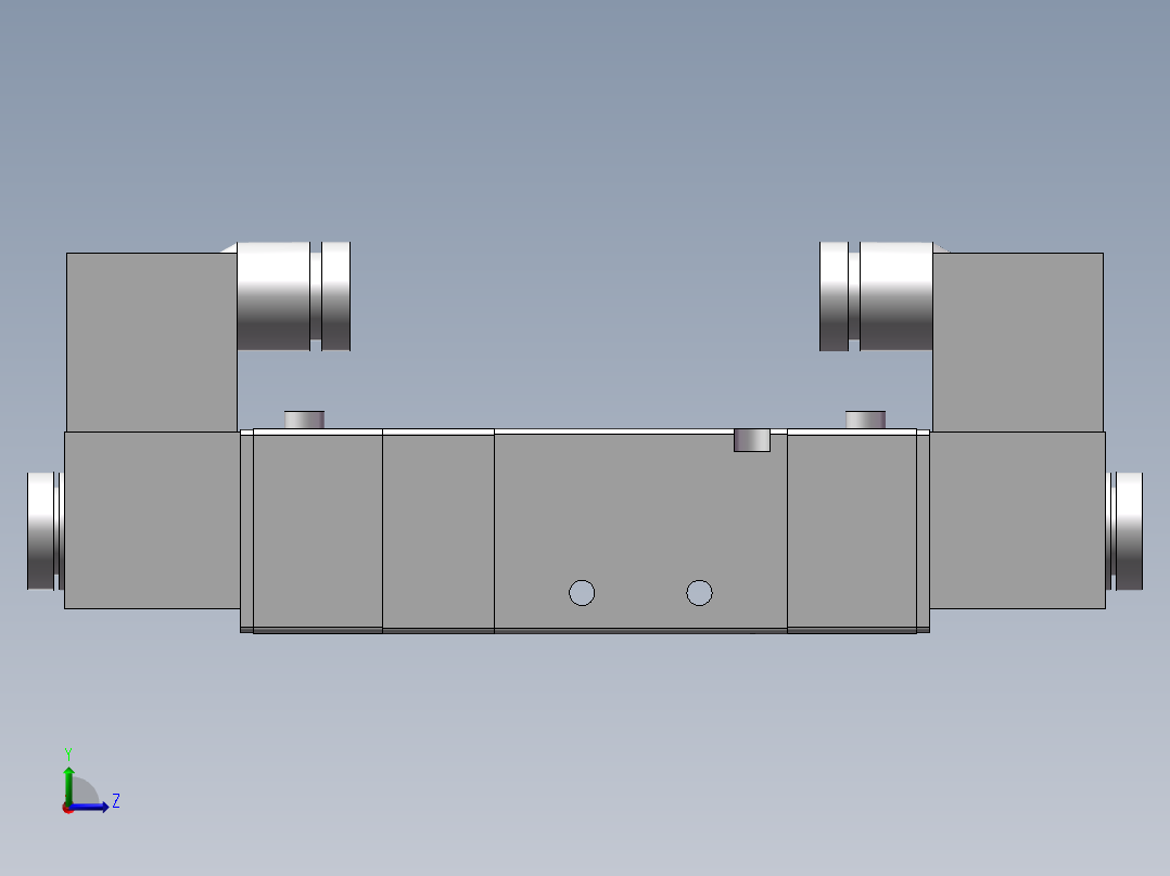4V230C-08-DC24V（双线圈）电磁阀左视图