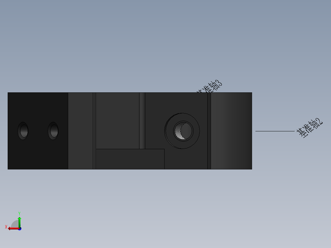CA6140车床831009杠杆的加工工工艺装备及铣30X30下平台面夹具设计含4张CAD图-版本1.1后视图