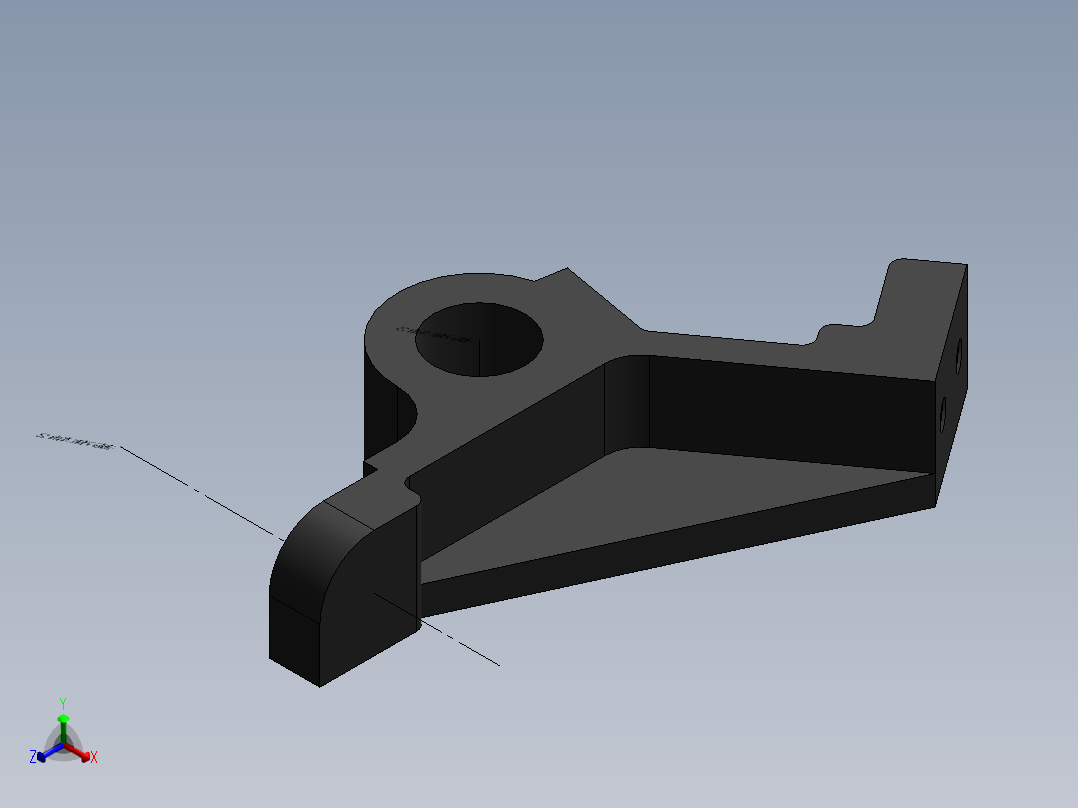 CA6140车床831009杠杆的加工工工艺装备及铣30X30下平台面夹具设计含4张CAD图-版本1.1正等轴测图
