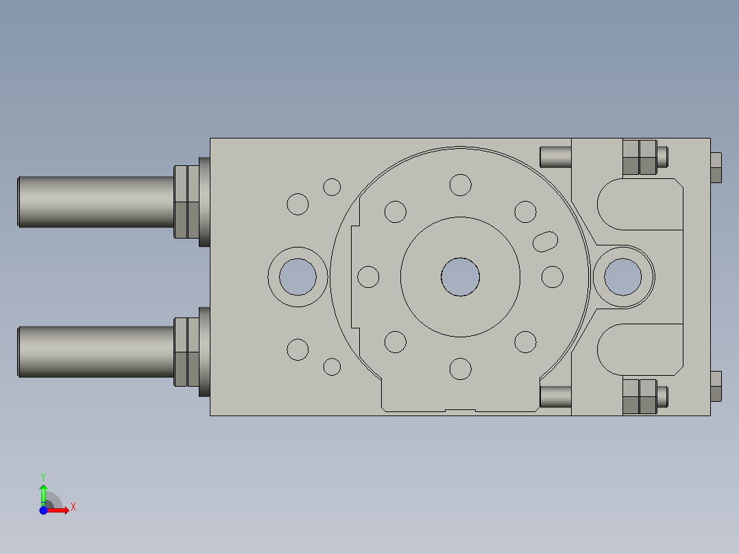 旋转气爪PRC20ST-180前视图