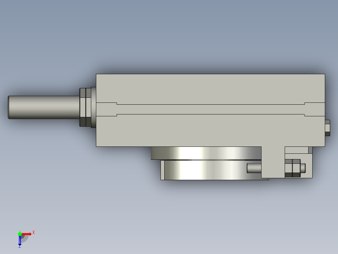 旋转气爪PRC20ST-180俯视图