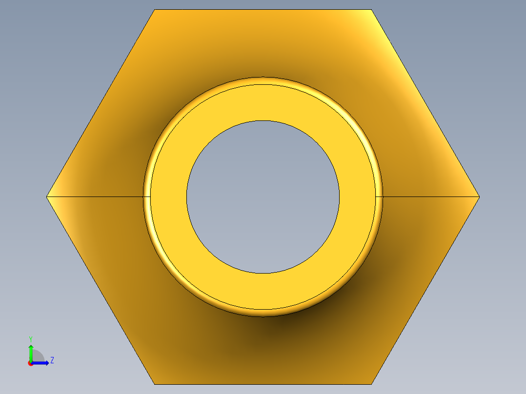 扩口式工业通用硬管接头Short Forged Reducing Nuts 14FS-8-6左视图
