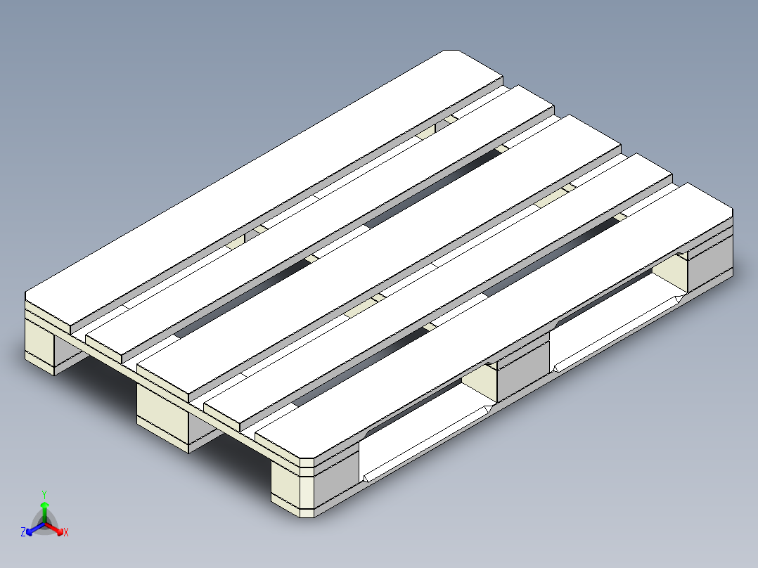 托盘 设计模型 (33)正等轴测图