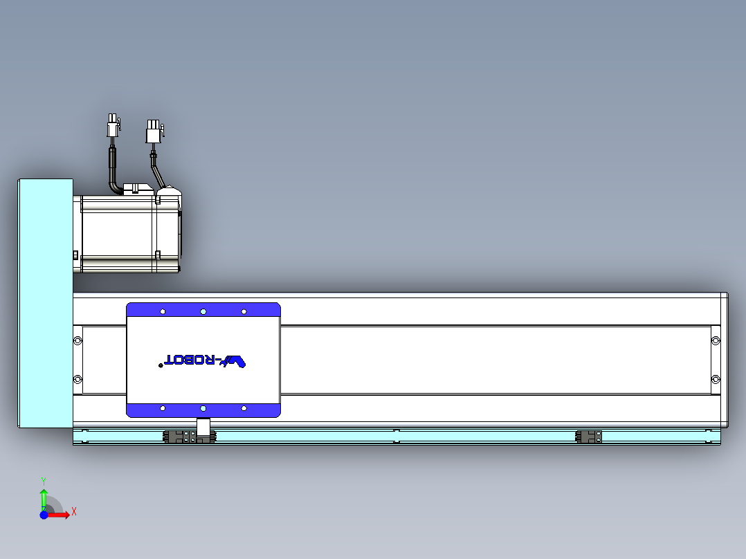 威洛博VC丝杆传动-无尘环境VC14-Lxx-C-S400-BR-ZP75-C3前视图