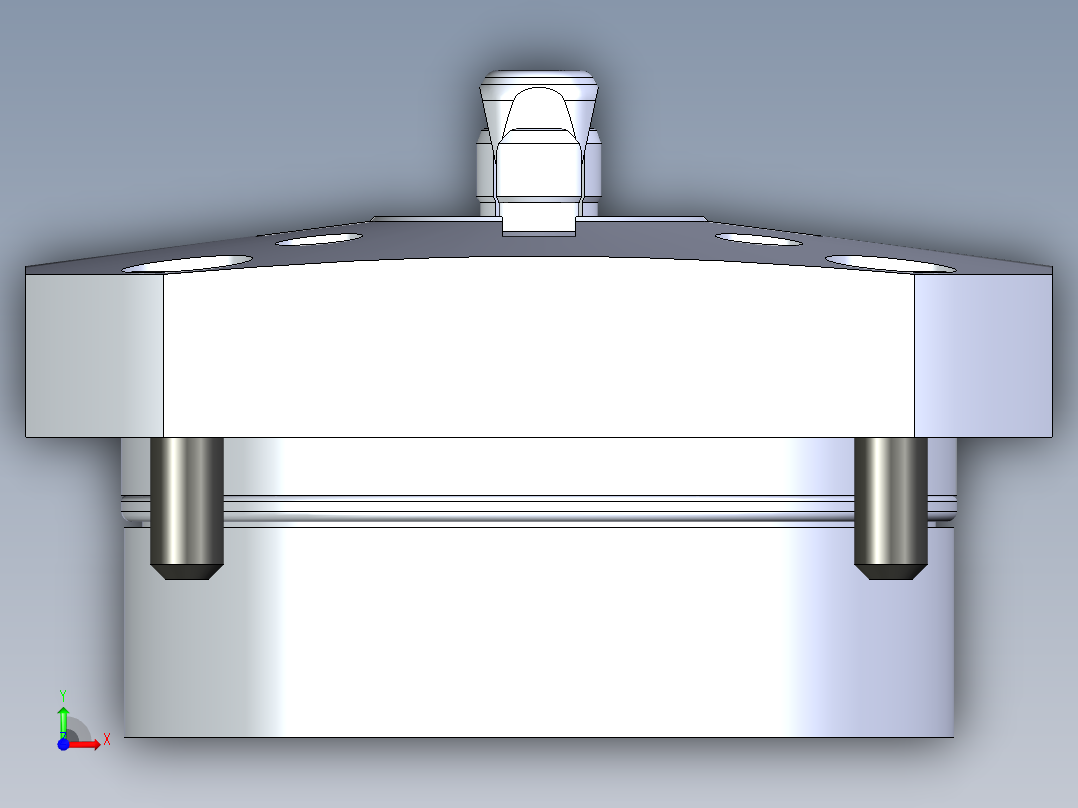 KOSMEKSWH2090-GN多系列多零件图纸模型前视图