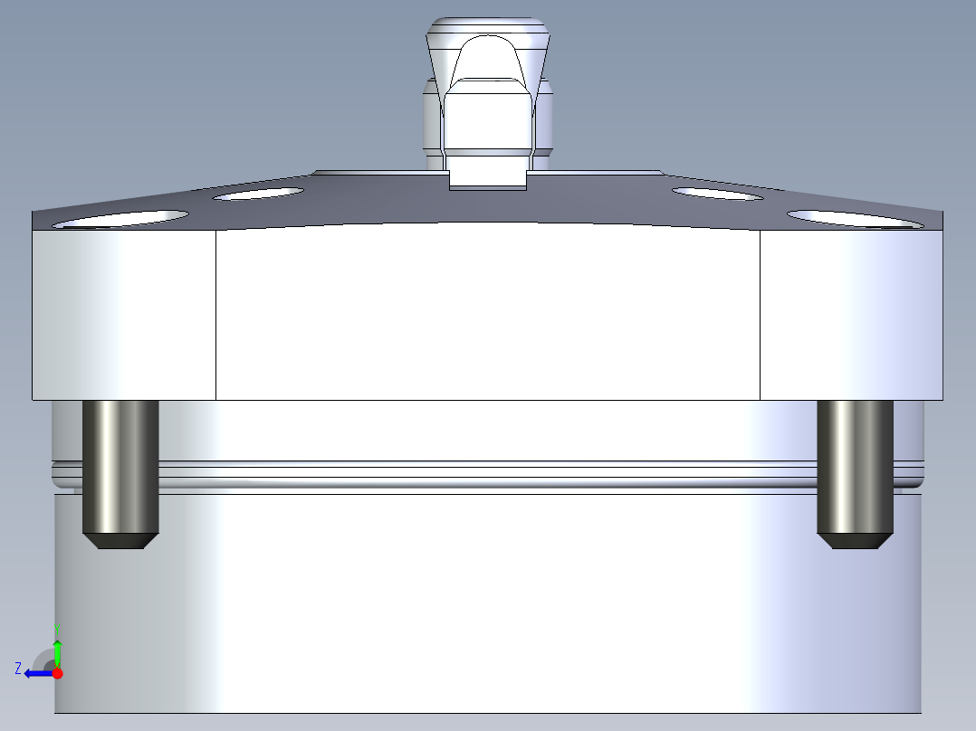 KOSMEKSWH2090-GN多系列多零件图纸模型右视图