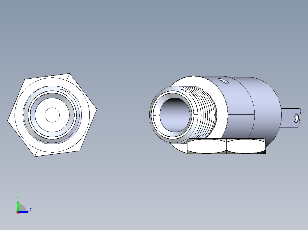 3.5毫米插孔音频接口左视图
