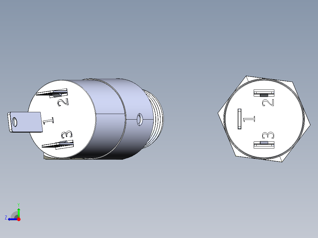 3.5毫米插孔音频接口右视图