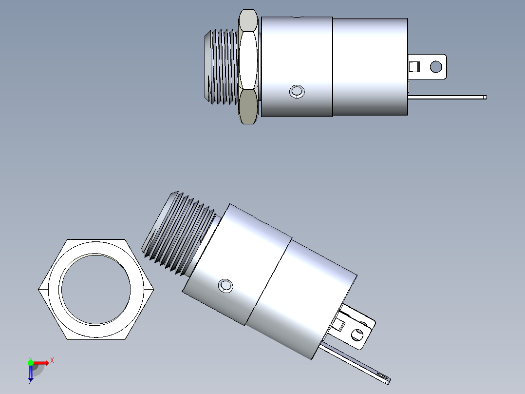 3.5毫米插孔音频接口俯视图