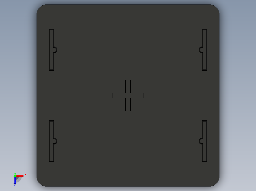 型材-BR 90X90H COVER CAP KJN242400俯视图