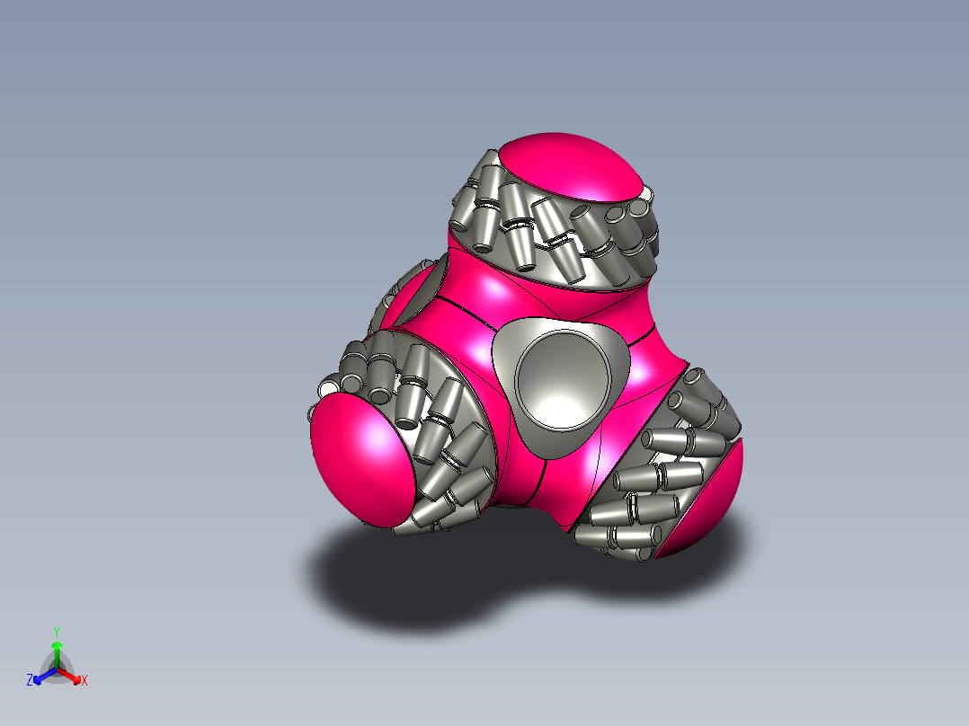 四角麦克纳姆轮机器人3D图纸