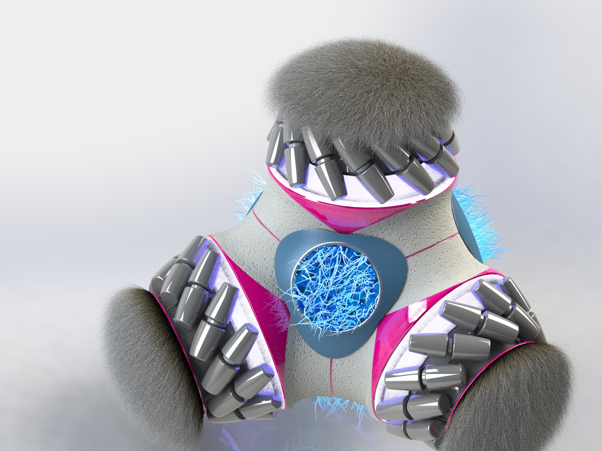 四角麦克纳姆轮机器人3D图纸