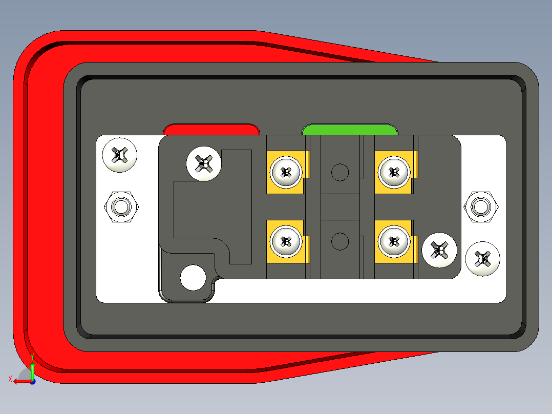 膝关节拨片开关后视图