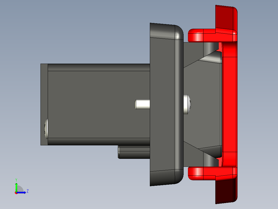 膝关节拨片开关左视图