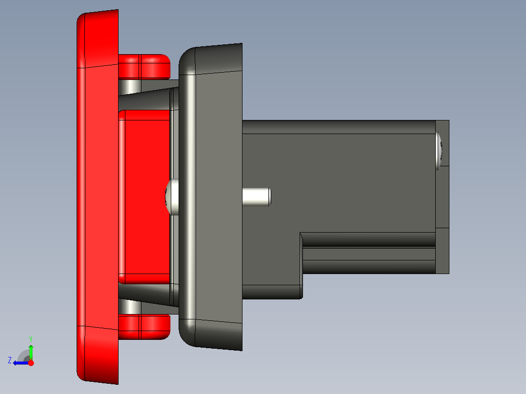 膝关节拨片开关右视图