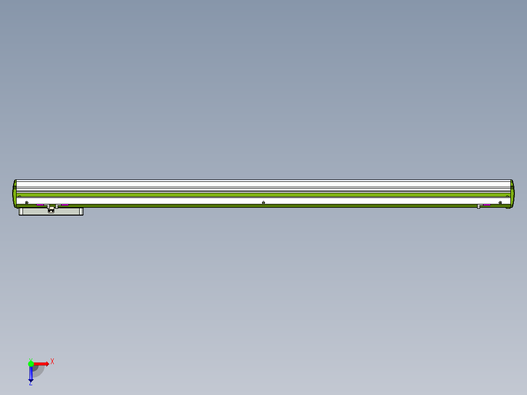 威洛博LC系列3d模型模组LC14S1Y-S1050俯视图