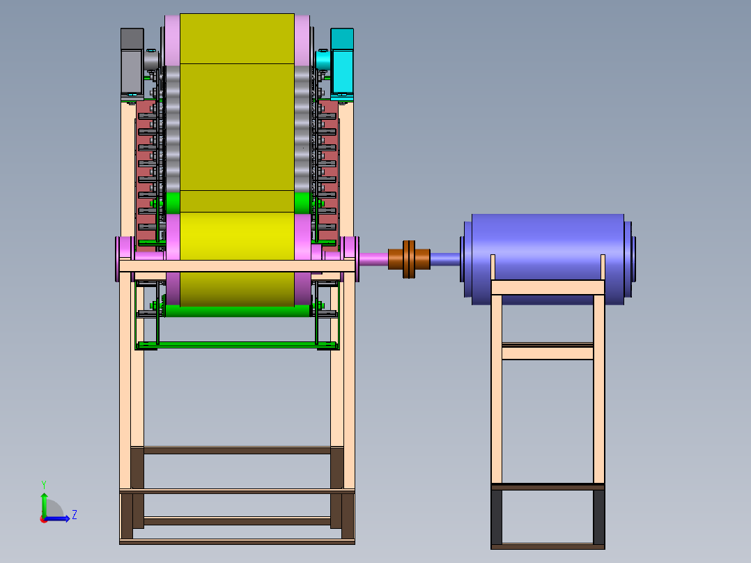 倾斜式自动上料系统设计【含三维+CAD图+文档】左视图