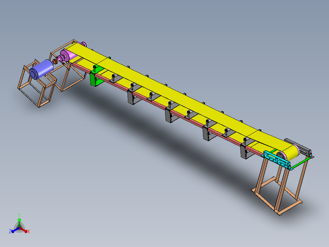 倾斜式自动上料系统设计【含三维+CAD图+文档】正等轴测图