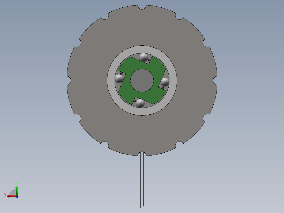 波浪能发电装置后视图