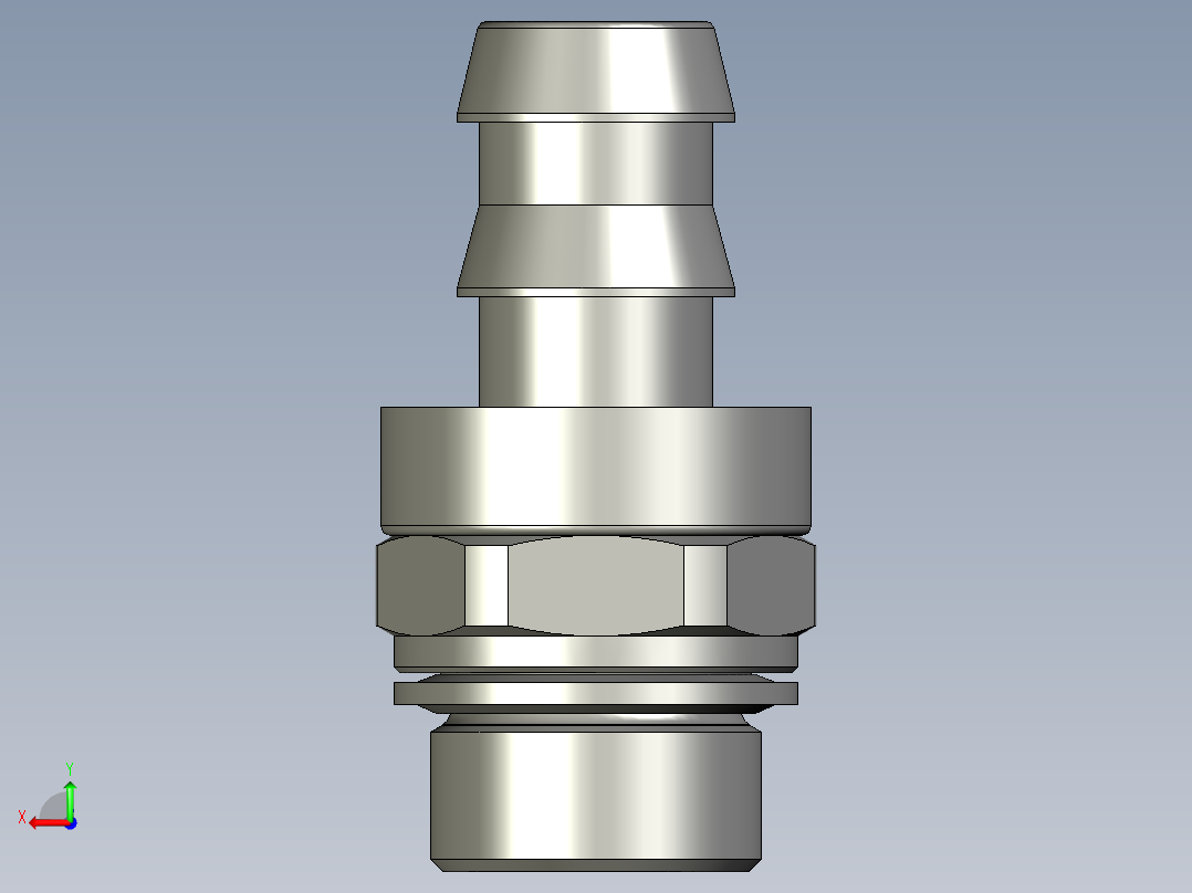 软管与硬管连接用工业通用接头0133_62_17_39后视图