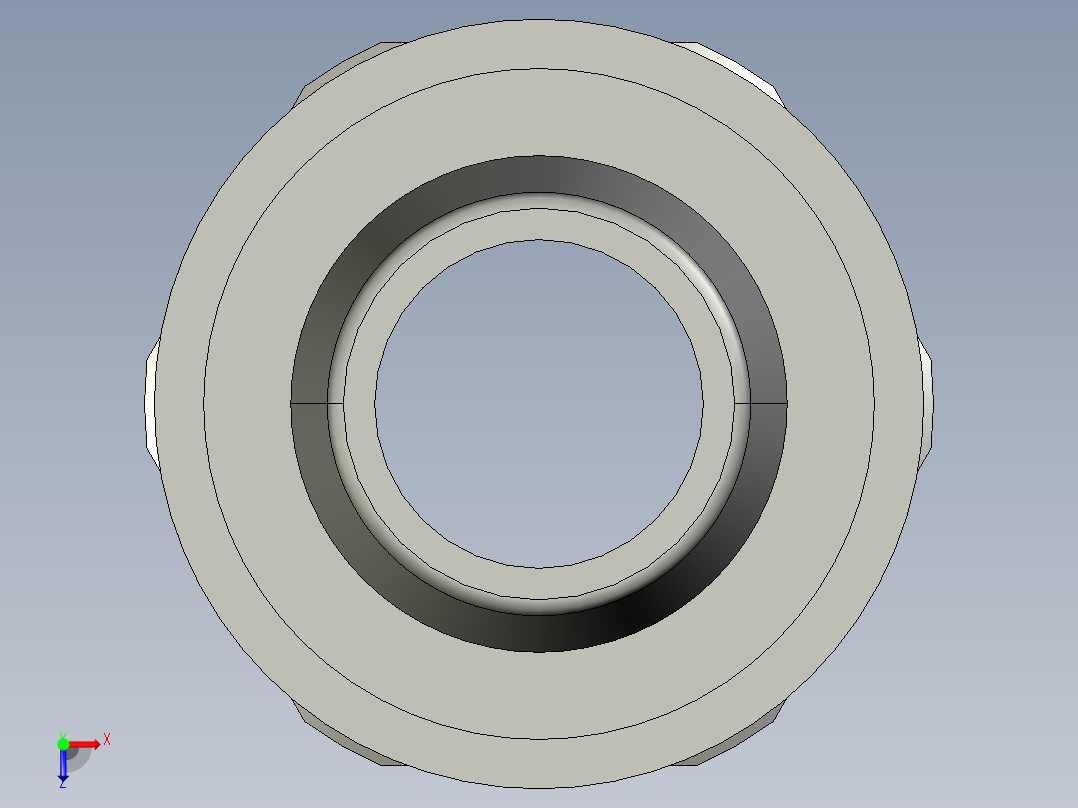 软管与硬管连接用工业通用接头0133_62_17_39俯视图
