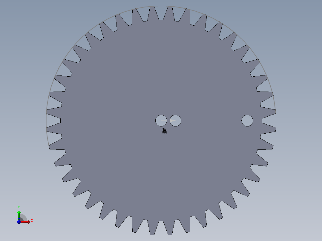 S27 小齿轮前视图