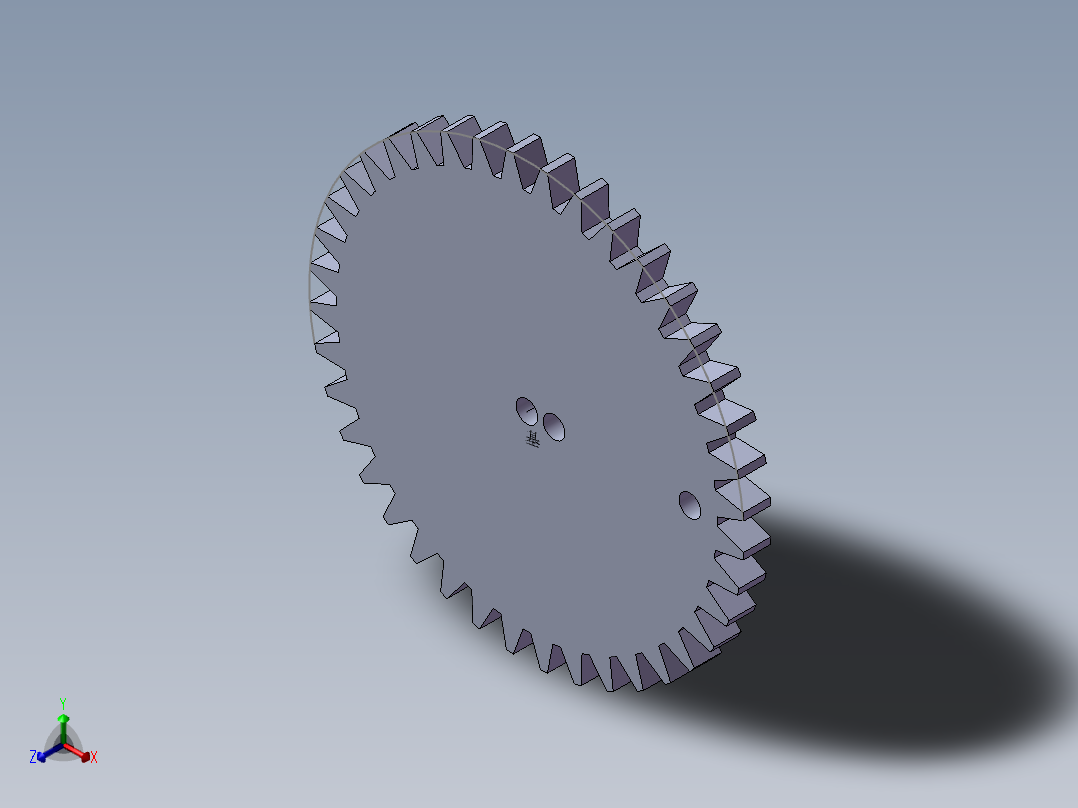 S27 小齿轮正等轴测图
