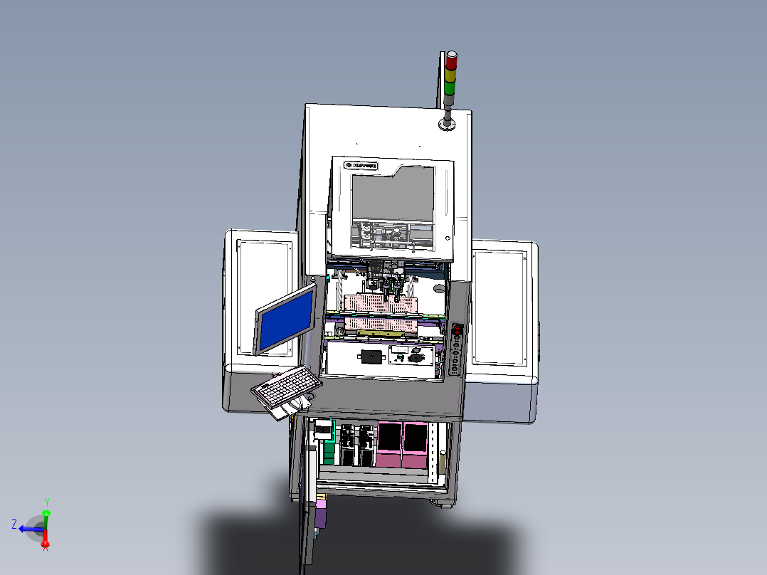 PCBA板全自动加热点胶机（sw15可编辑+工程图+bom）