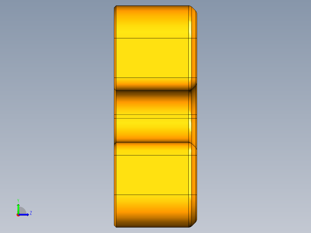 UX390-C-CNC6-定位块左视图